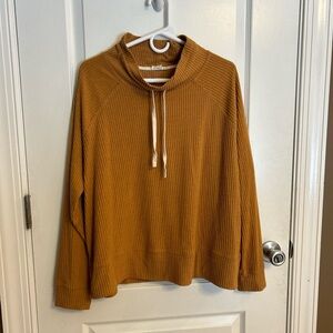 Jane and Delancey Mustard Cowl Neck Sweater